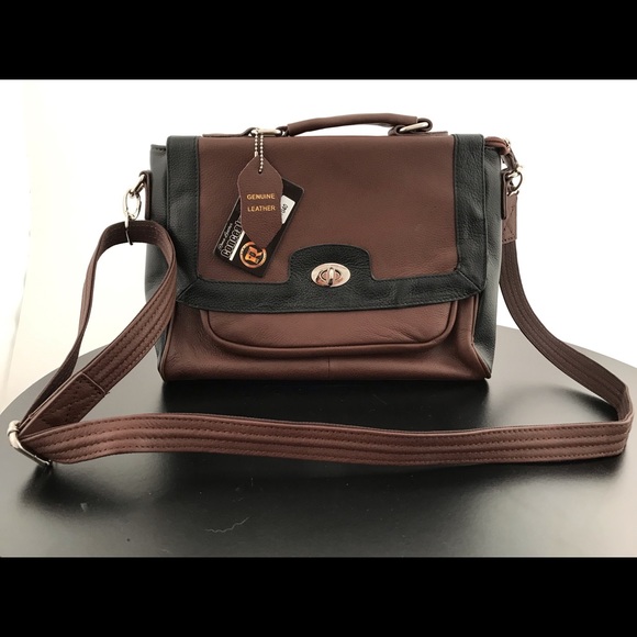 Conceal Carry Leather Cross Body Holster Tote - Picture 1 of 8